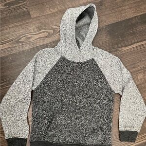 Boys  Gray and Black Hooded Sweater